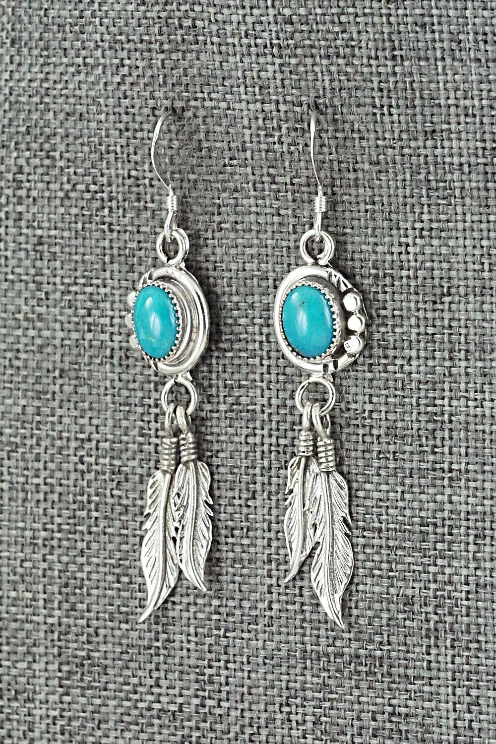 Turquoise & Sterling Silver Earrings - Rita Largo