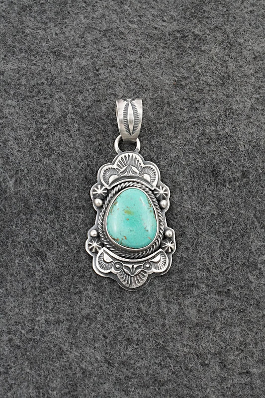 Turquoise & Sterling Silver Pendant - Randy Boyd