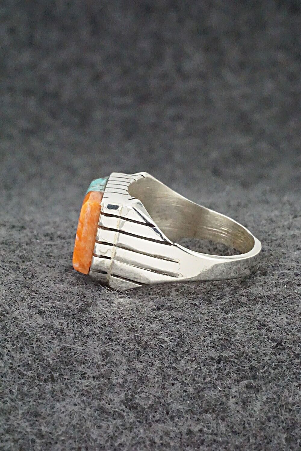 Multi-Stone & Sterling Silver Ring - Trevor Jack - Size 10