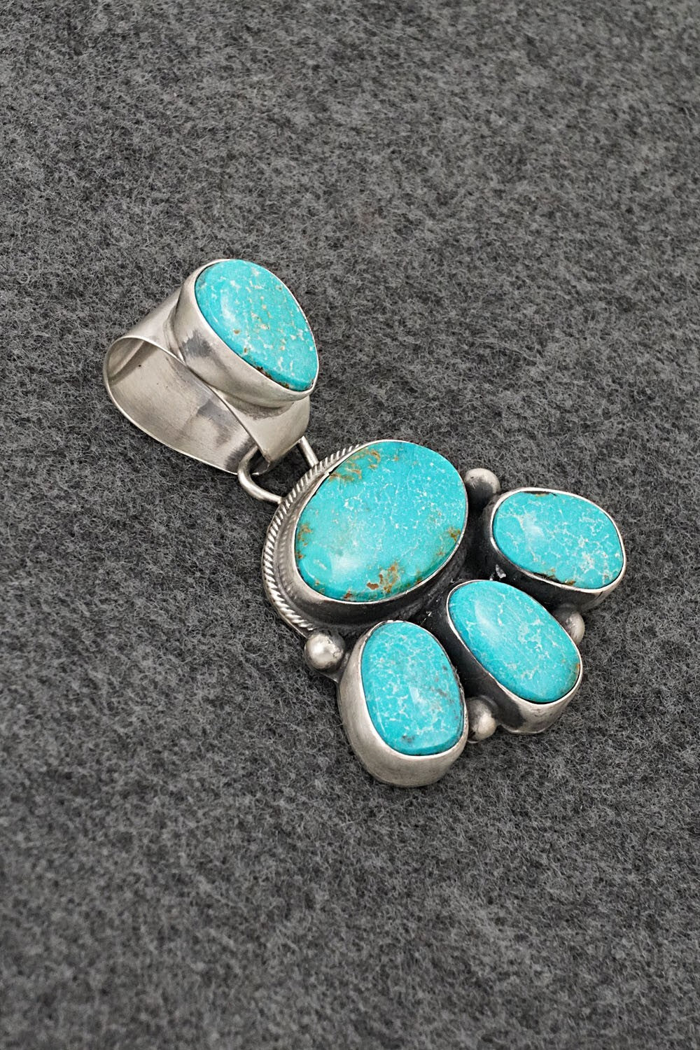 Turquoise & Sterling Silver Pendant - Kathleen Livingston