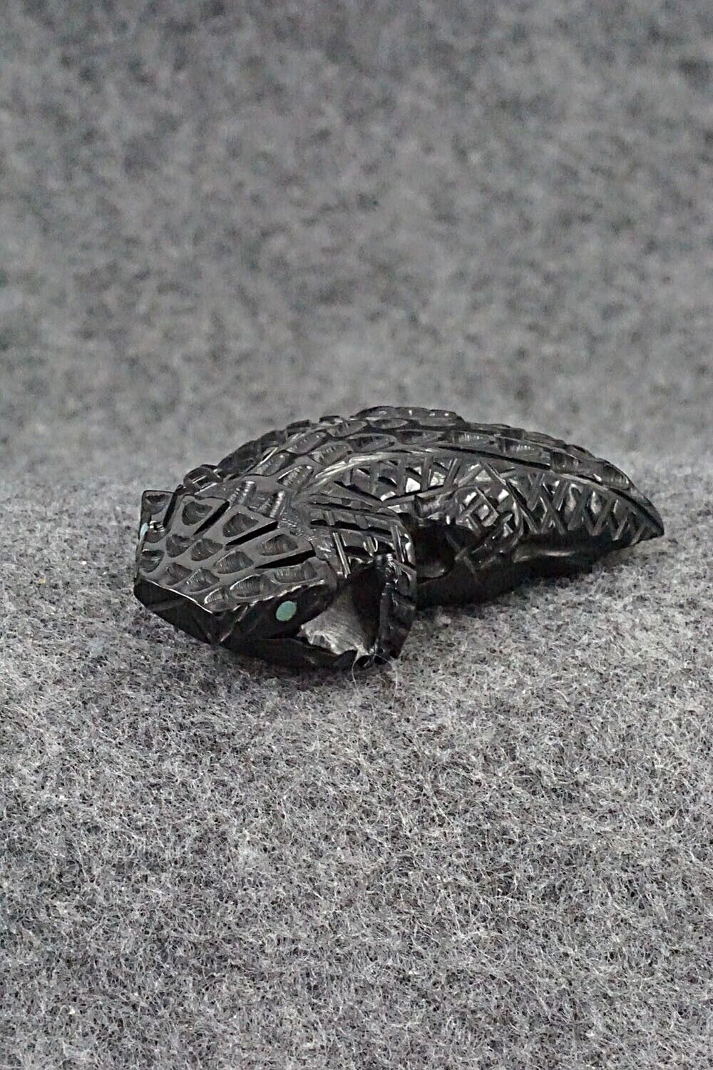 Horned Toad Zuni Fetish Carving - Jensen Charlie