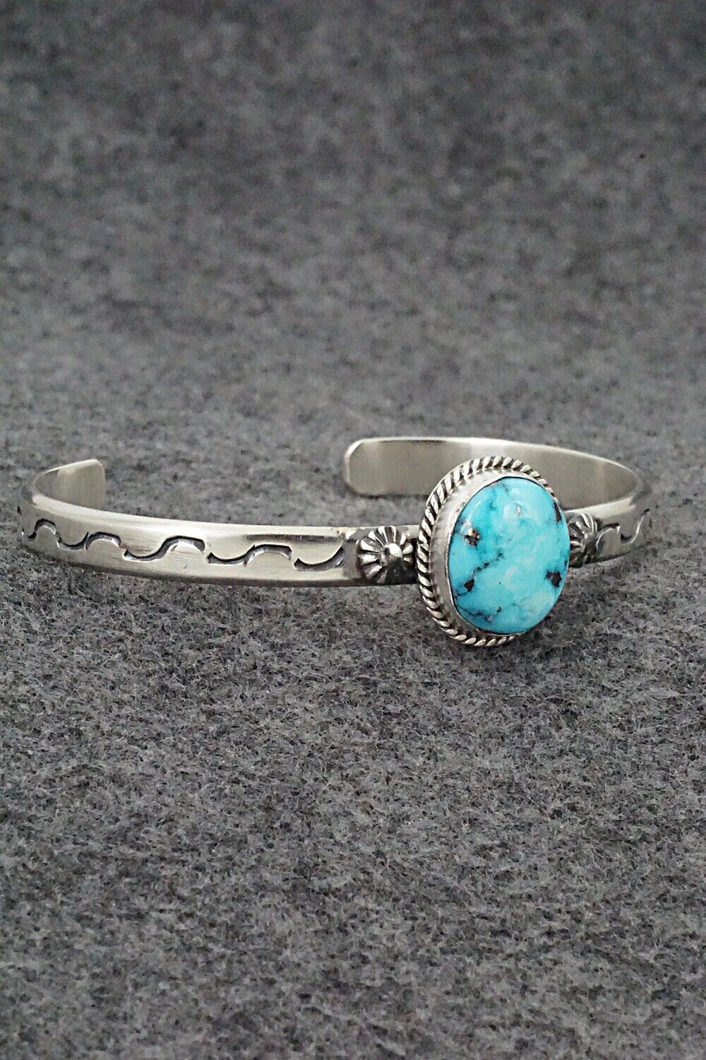 Turquoise & Sterling Silver Bracelet - Samuel Yellowhair