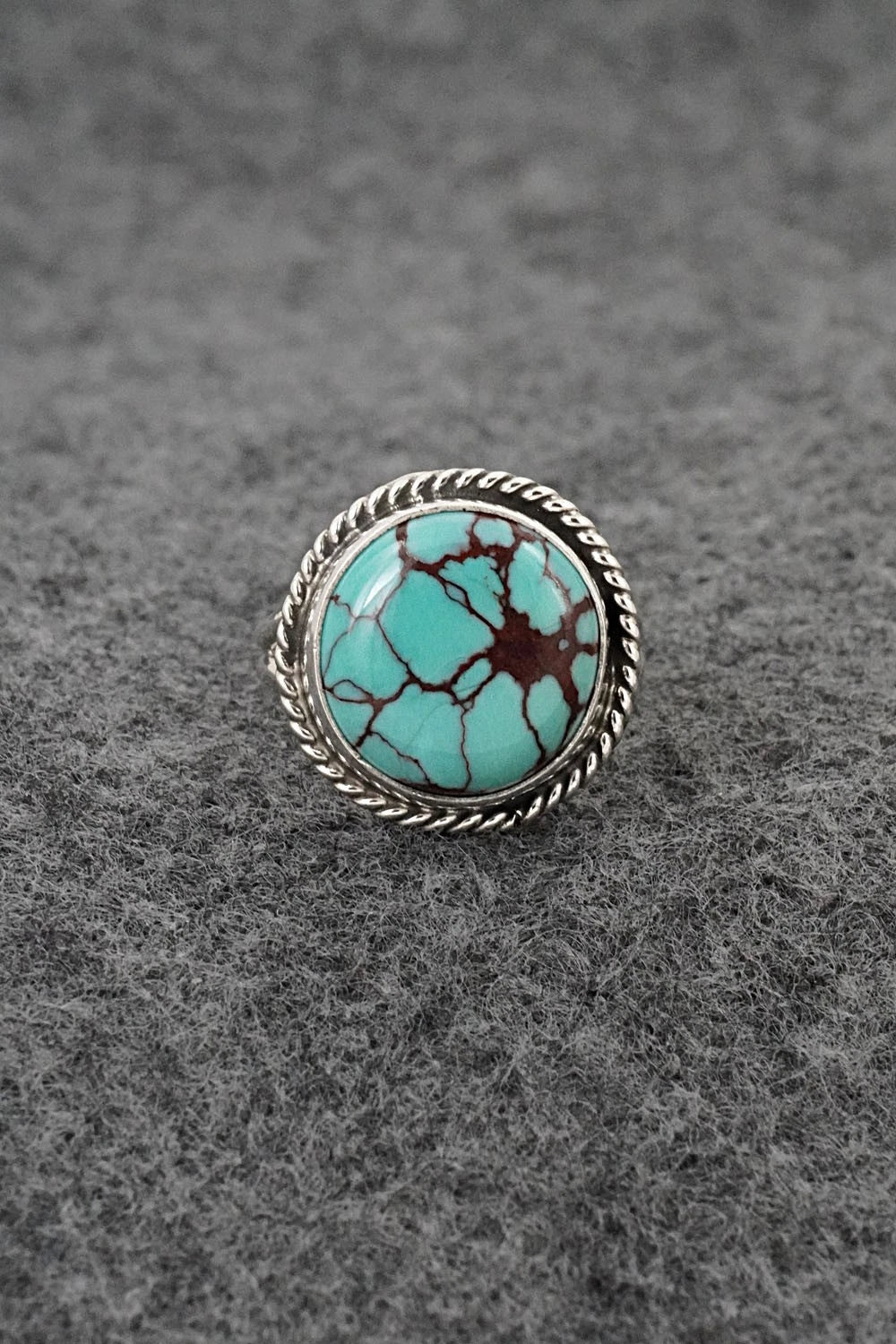 Turquoise & Sterling Silver Ring - Eugene Gruber - Size 6