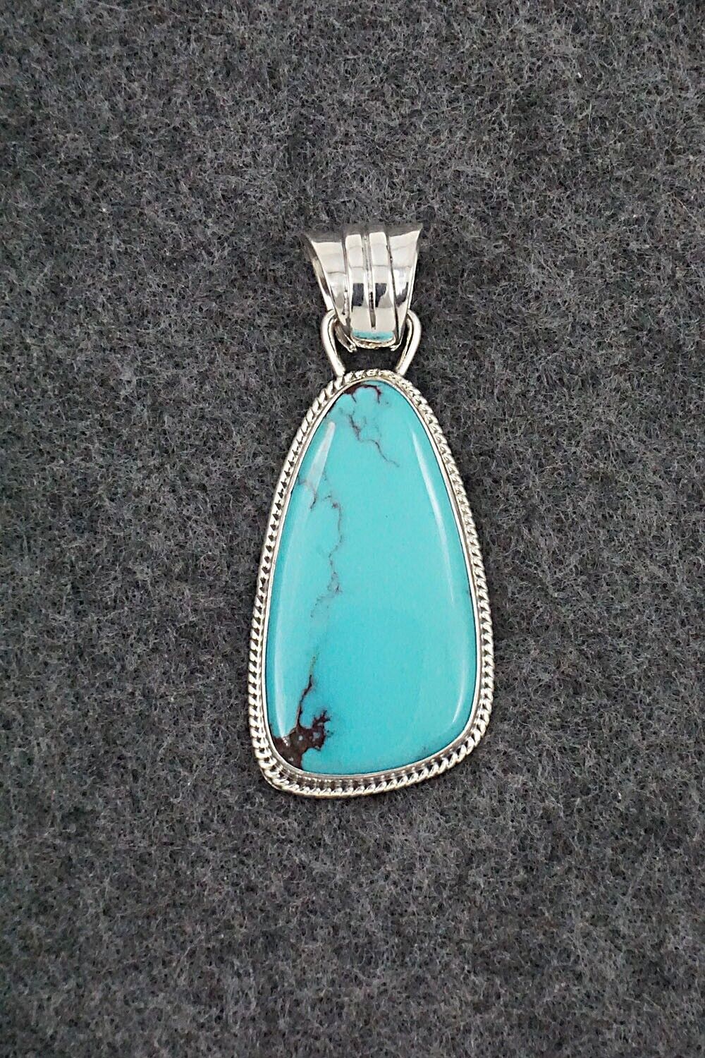 Turquoise and Sterling Silver Pendant - Sharon McCarthy