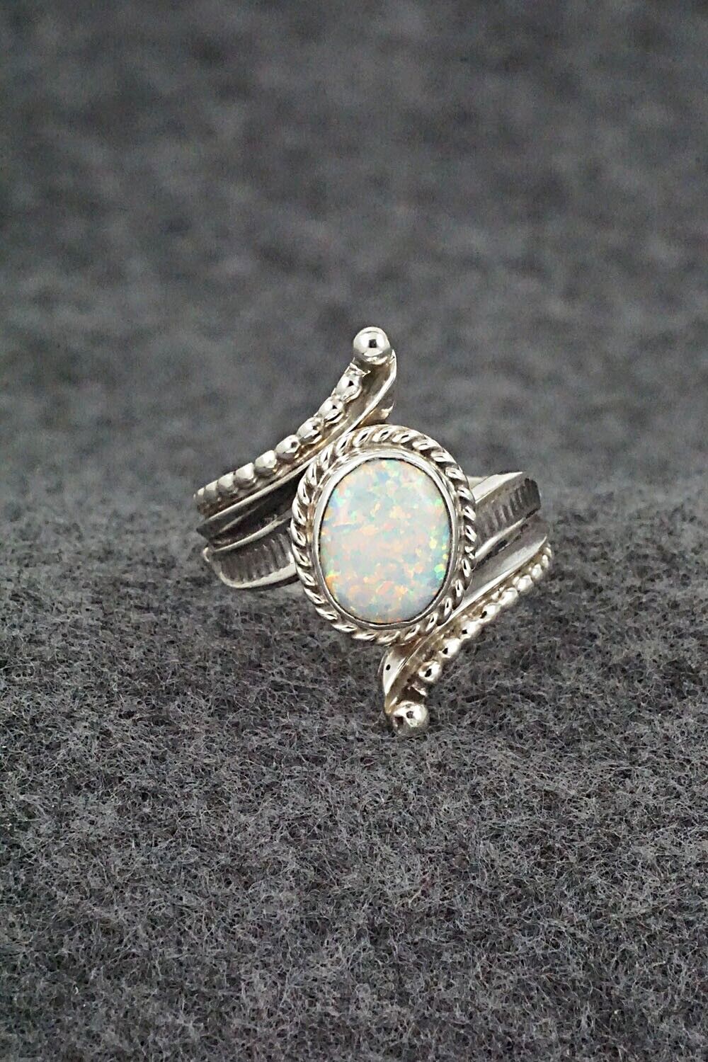 Opalite & Sterling Silver Ring - Thomas Yazzie - Size 7