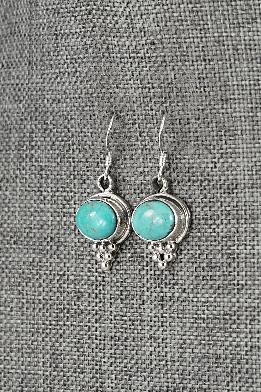 Turquoise & Sterling Silver Earrings - Isabelle Yazzie