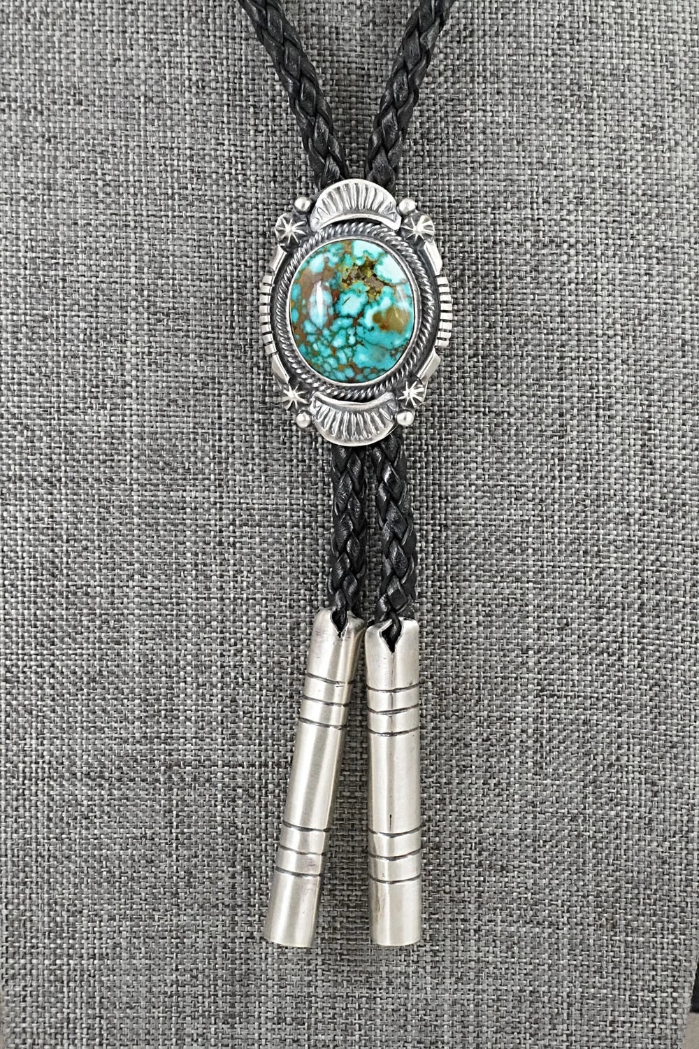Turquoise & Sterling Silver Bolo Tie - Bob Becenti