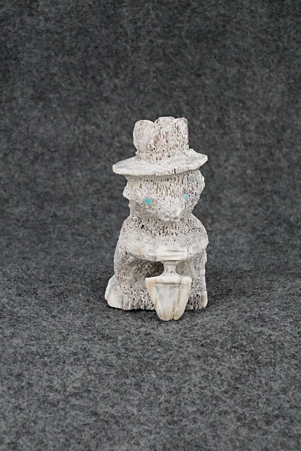 Smokey Bear Zuni Fetish Carving - Chris Peina