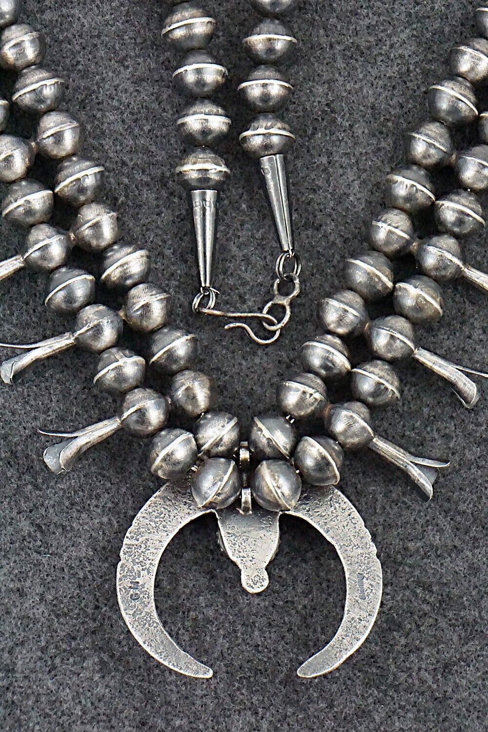 Turquoise & Sterling Silver Squash Blossom Set - Gilbert Martin