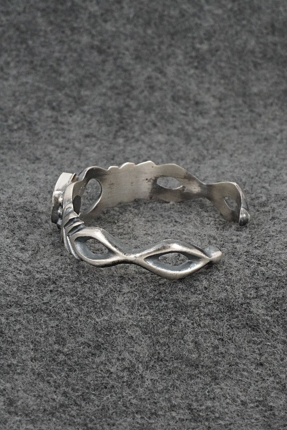 Turquoise & Sterling Silver Bracelet - Harrison Bitsue