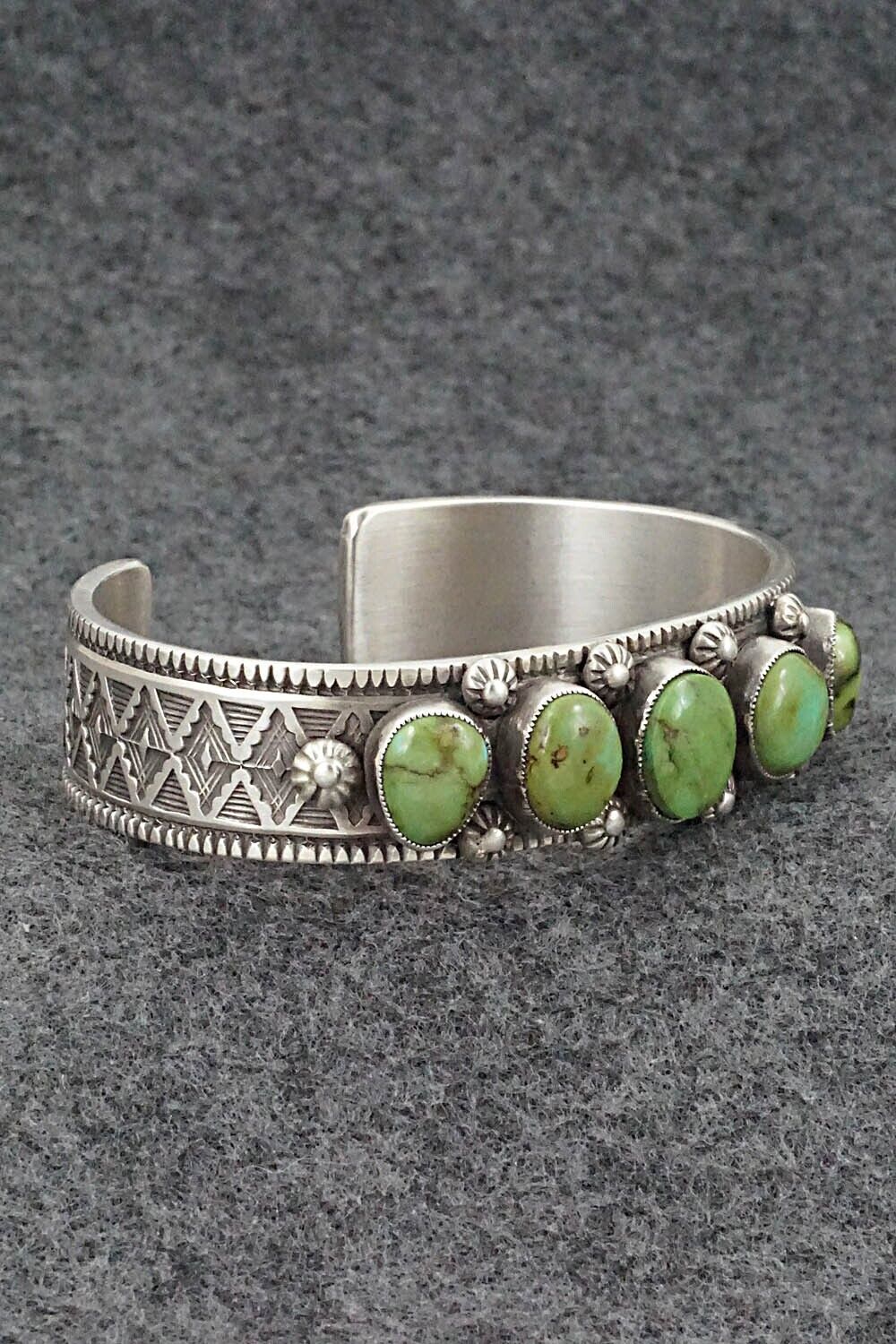 Turquoise and Sterling Silver Bracelet - Calvin Martinez