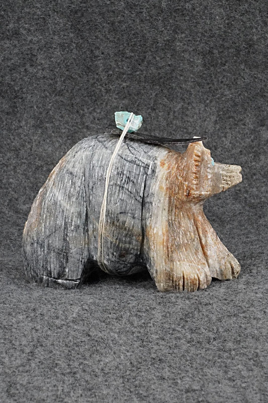Bear Zuni Fetish Carving - Carl Etsate