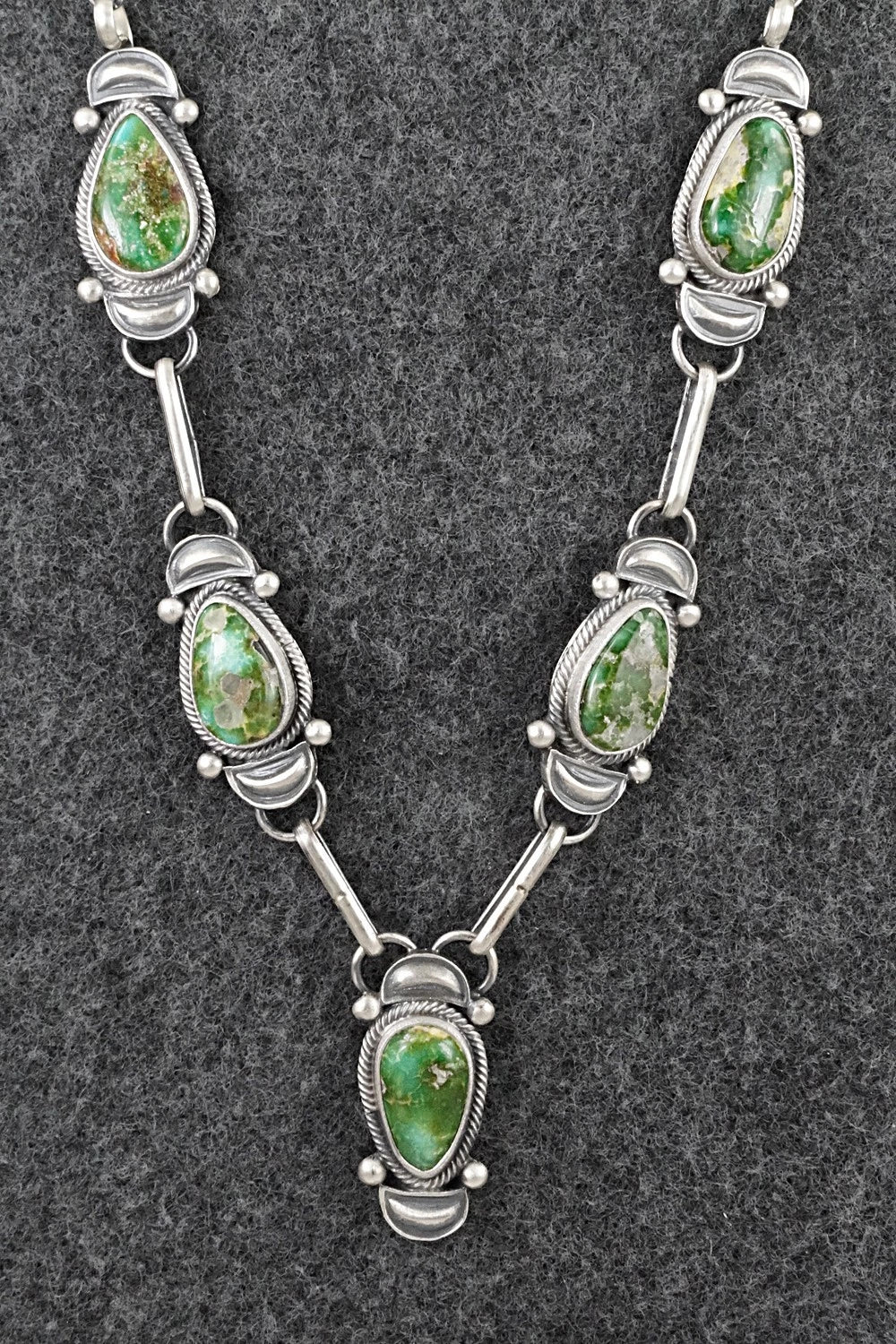 Turquoise & Sterling Silver Necklace - Derrick Gordon