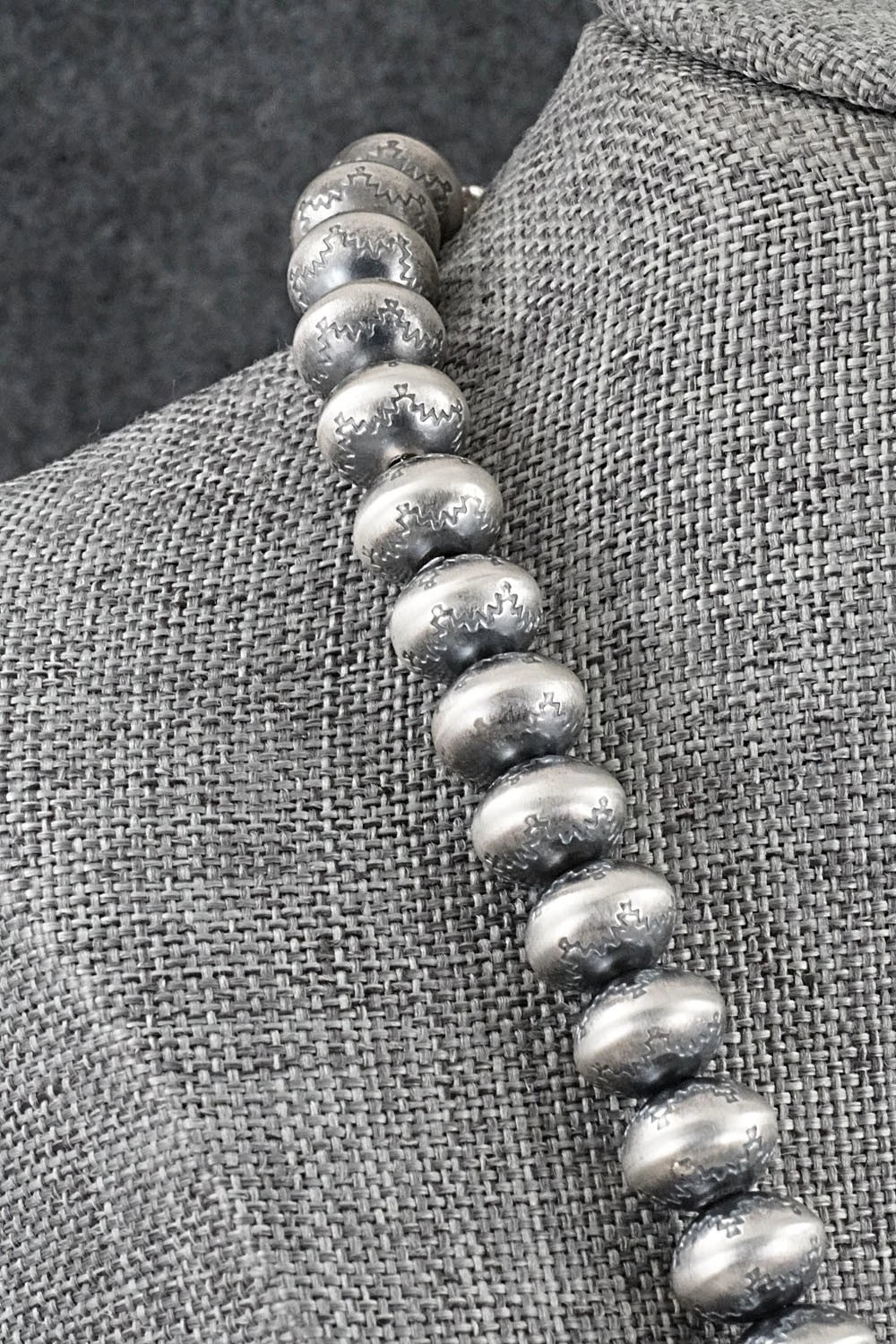 Sterling Silver Navajo Pearl Necklace 18" - Bryannen Halwood
