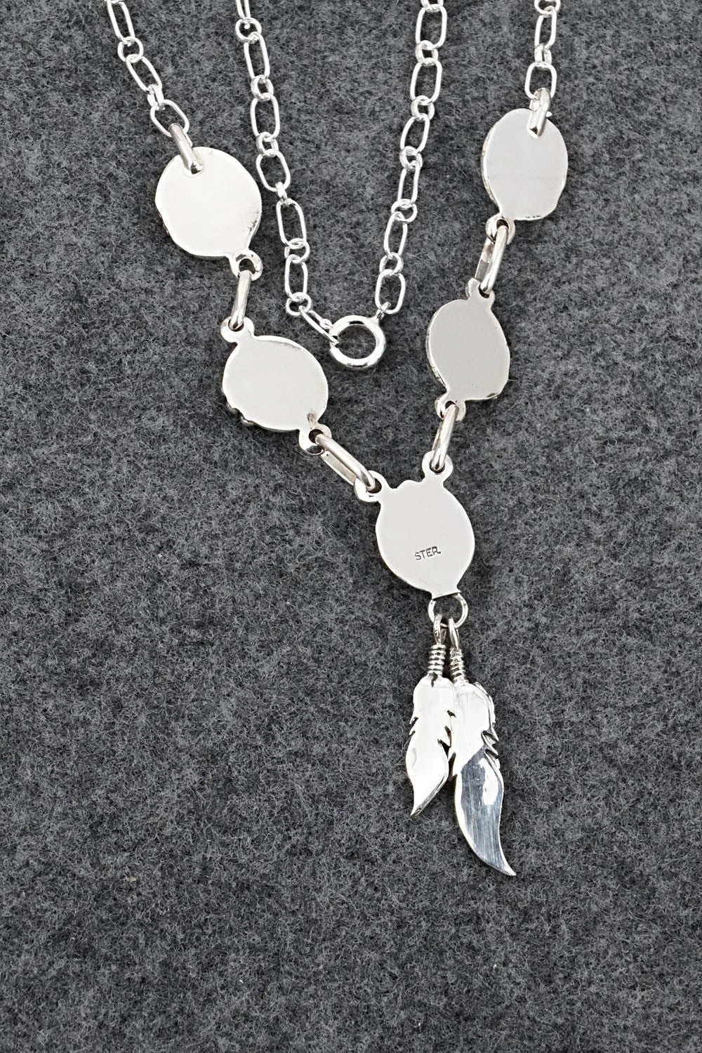 Turquoise & Sterling Silver Necklace - Verley Betone