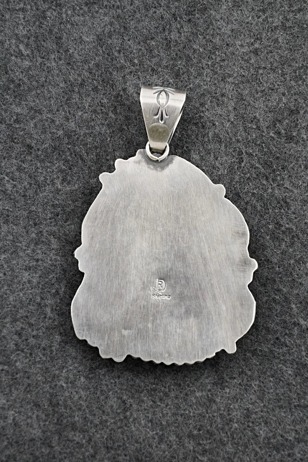 Turquoise & Sterling Silver Pendant - Raymond Delgarito