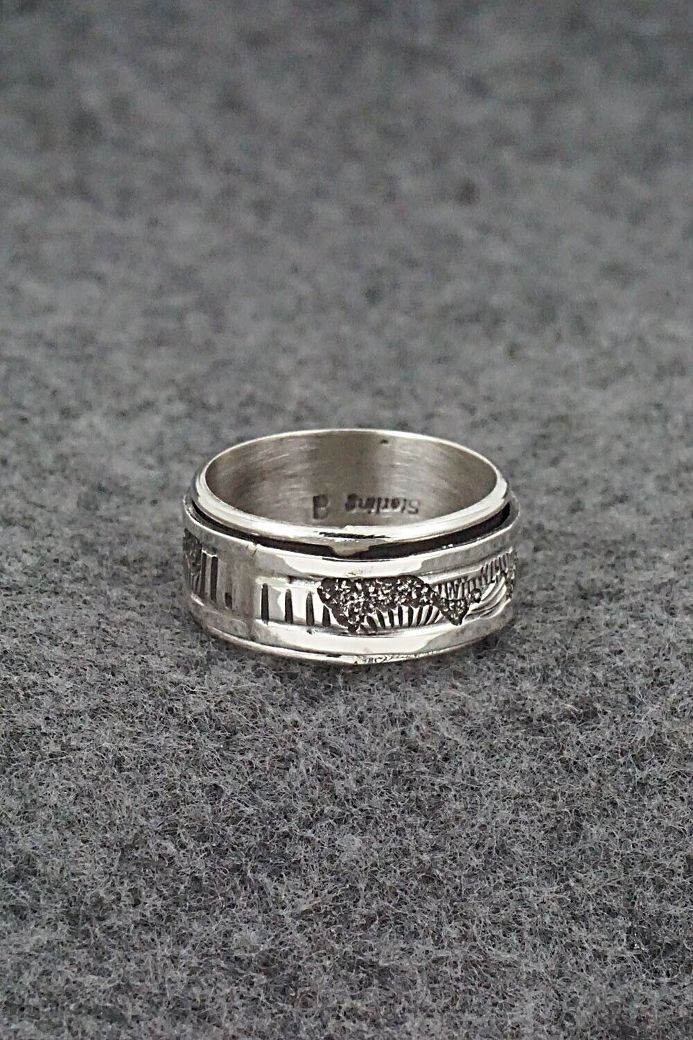 Sterling Silver Spinner Ring - Elaine Becenti - Size 9.5