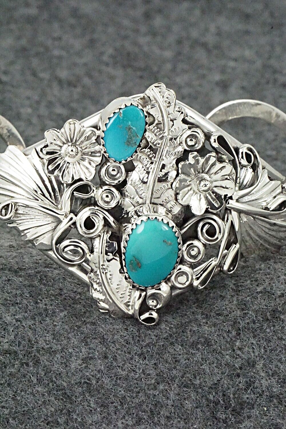 Turquoise & Sterling Silver Bracelet - Henry B. Yazzie