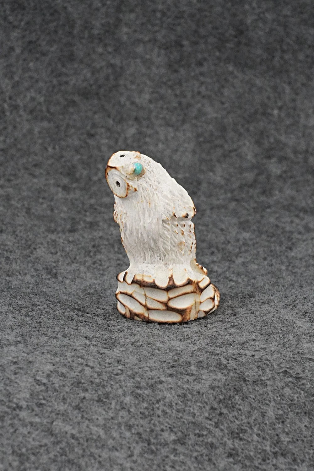 Owl Zuni Fetish Carving - Ruben Najera