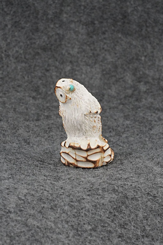 Owl Zuni Fetish Carving - Ruben Najera