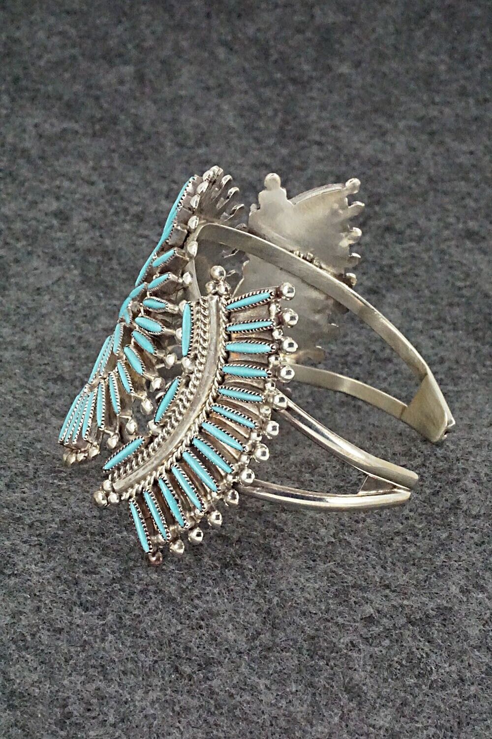 Turquoise Sterling Silver Bracelet Lance Cordelia Waatsa