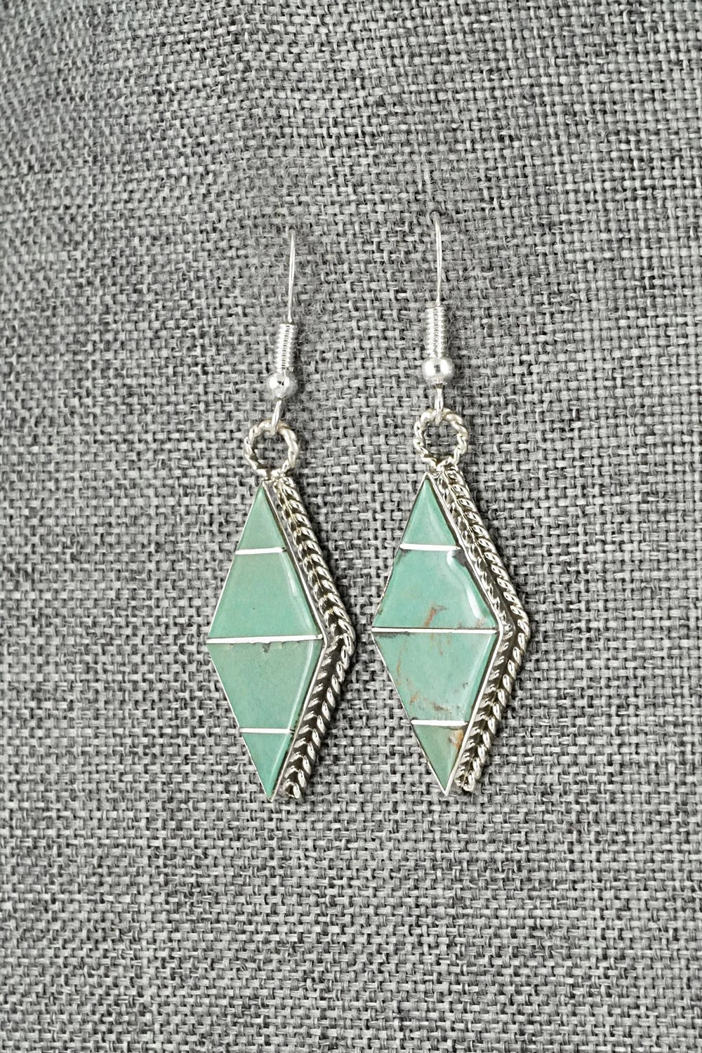 Turquoise & Sterling Silver Earrings - Andrew Enrico