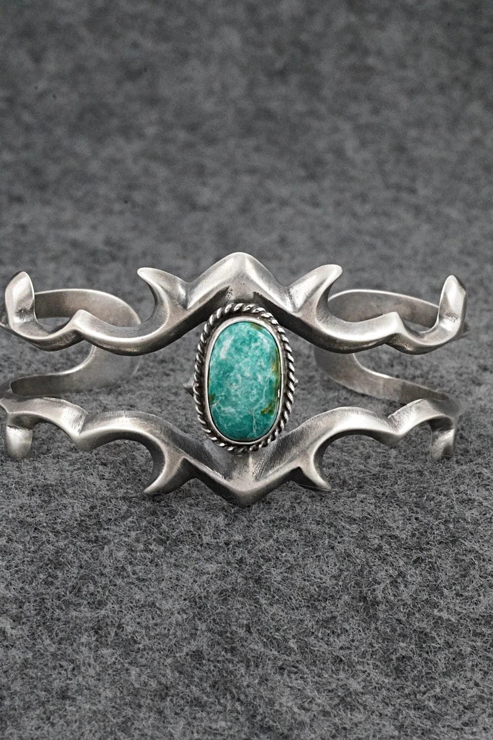 Turquoise & Sterling Silver Bracelet - Eugene Gruber