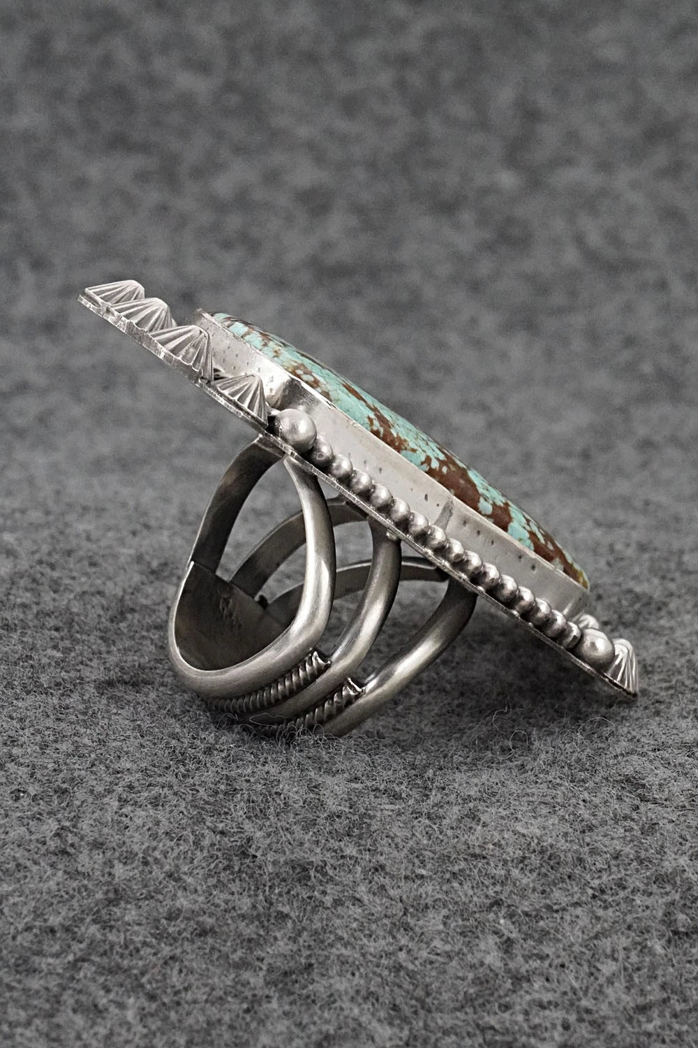 Turquoise & Sterling Silver Ring - Michael Calladitto - Size 7