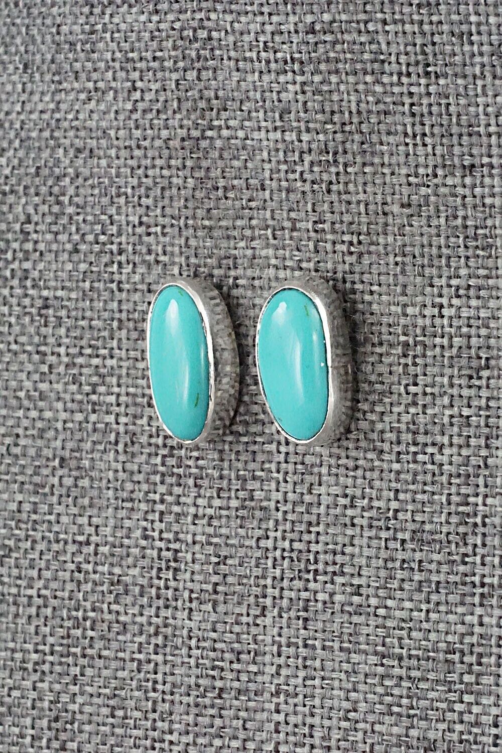 Turquoise & Sterling Silver Earrings - Marco Begaye