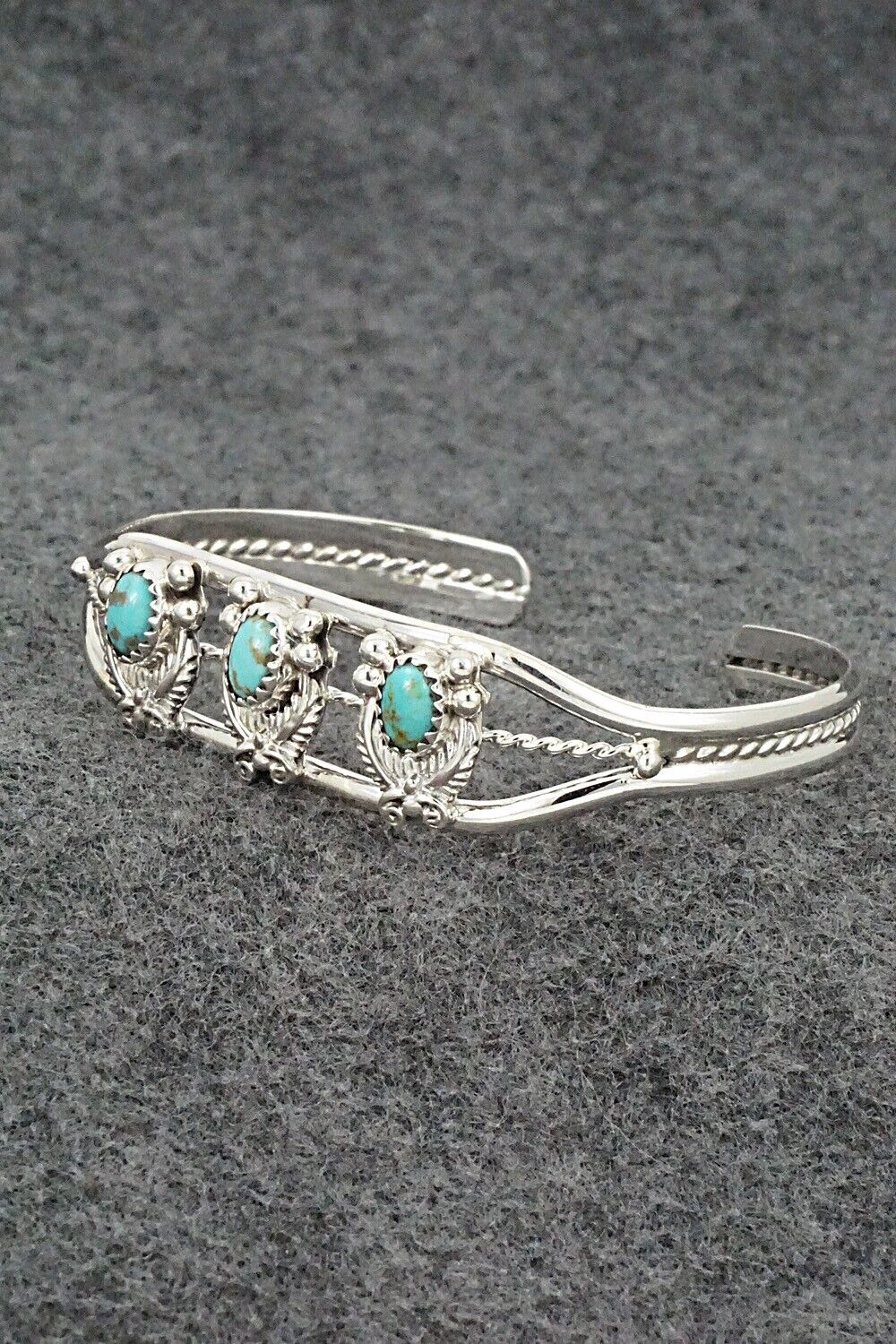 Turquoise & Sterling Silver Bracelet - Robert Martinez