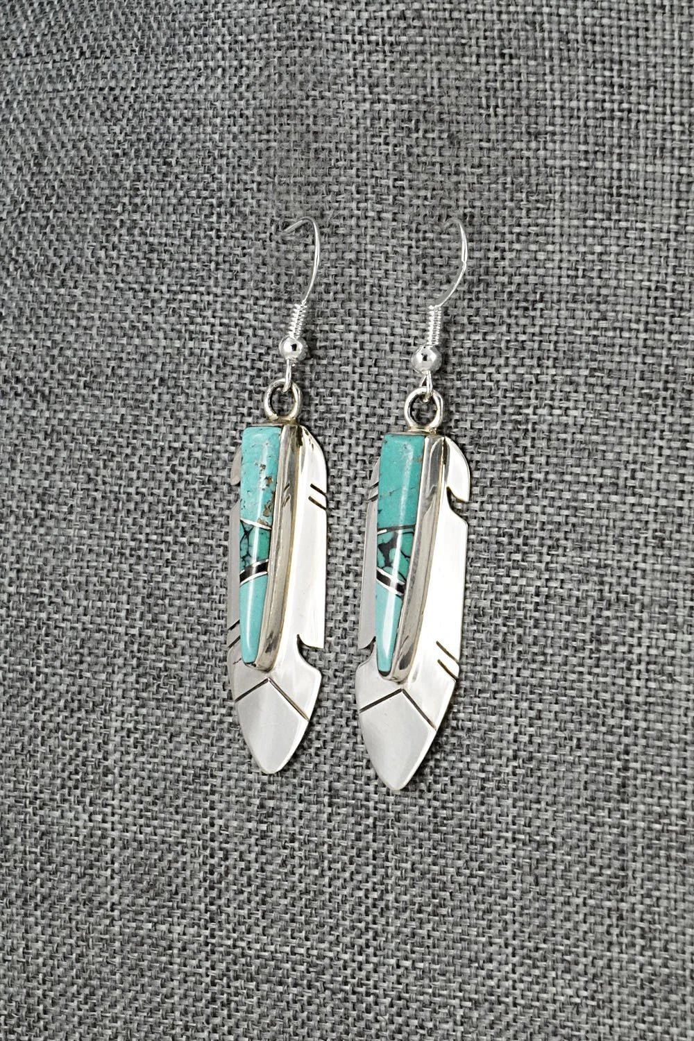 Turquoise & Sterling Silver Earrings - Marilyn Yazzie