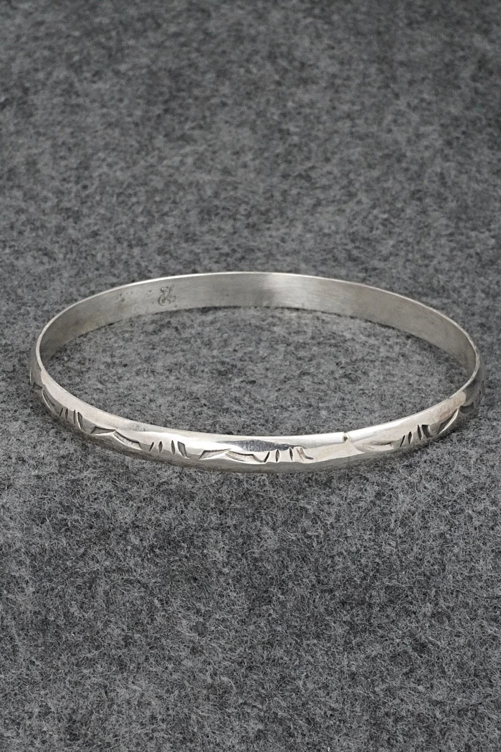 Sterling Silver Bangle Bracelet - Elaine Tahe
