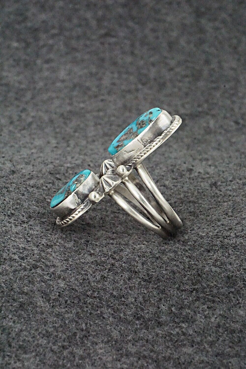 Turquoise & Sterling Silver Ring - Bob Becenti - Size 9