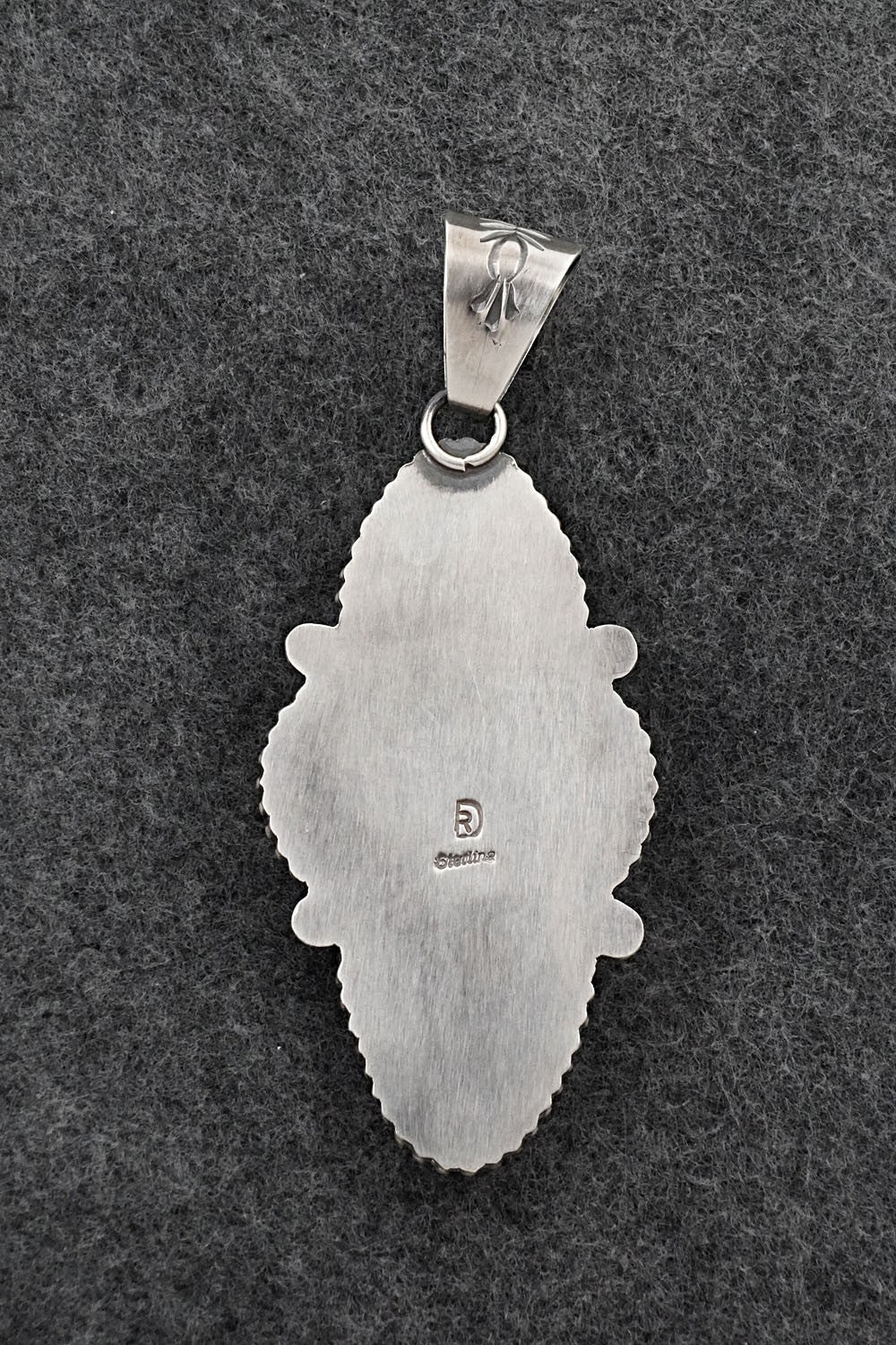 White Buffalo & Sterling Silver Pendant - Raymond Delgarito