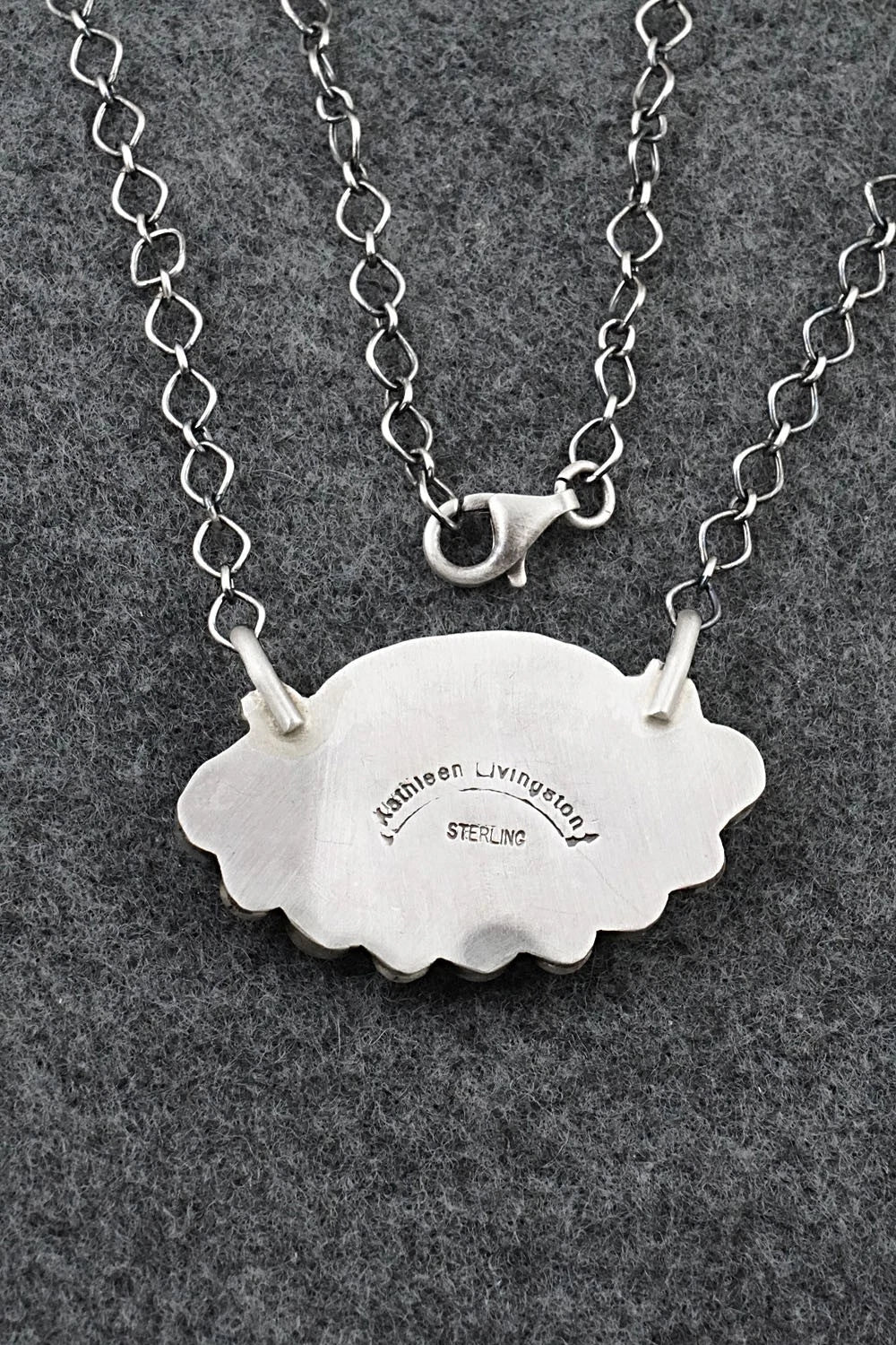 Turquoise & Sterling Silver Necklace - Kathleen Livingston