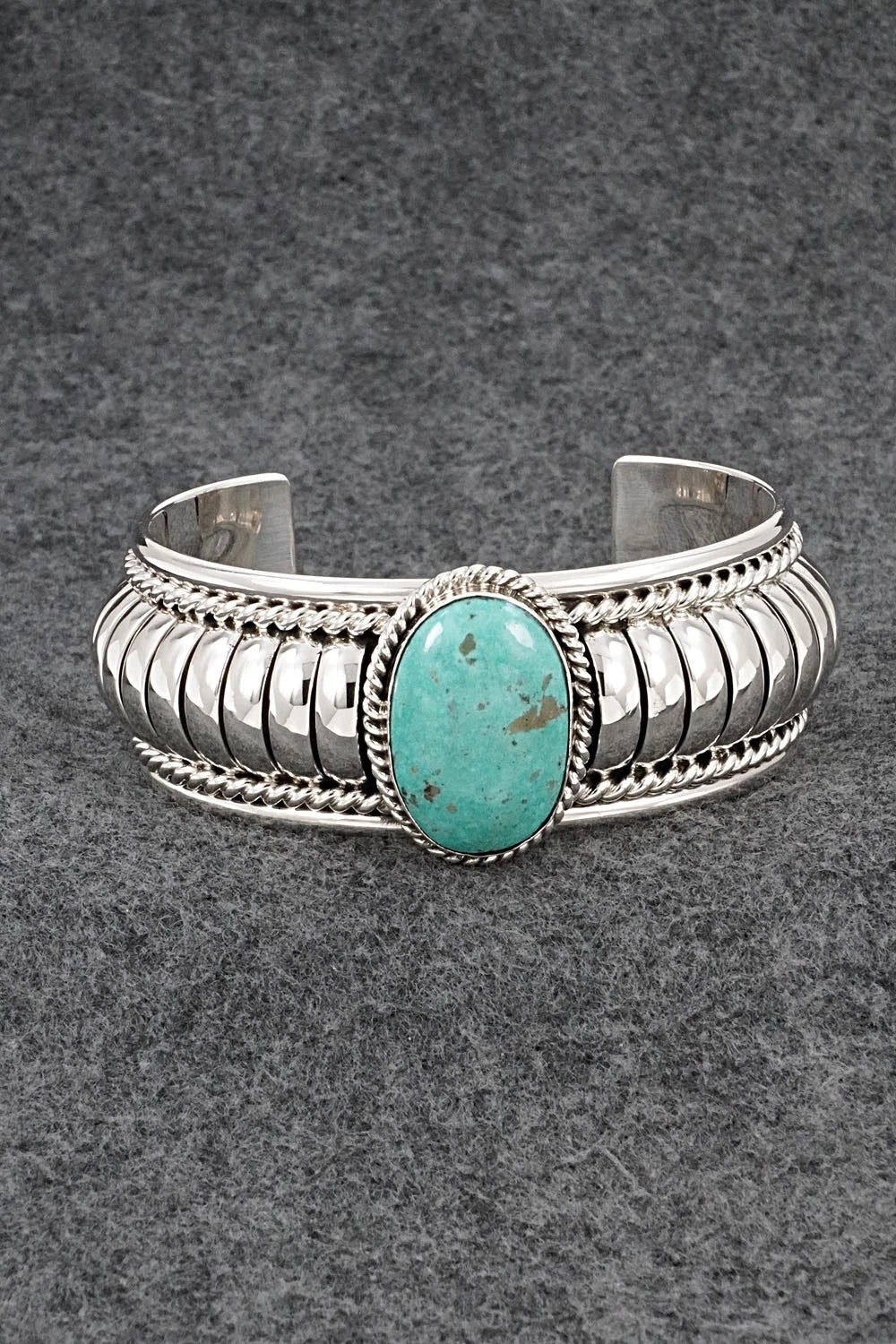 Turquoise & Sterling Silver Bracelet - Thomas Charley