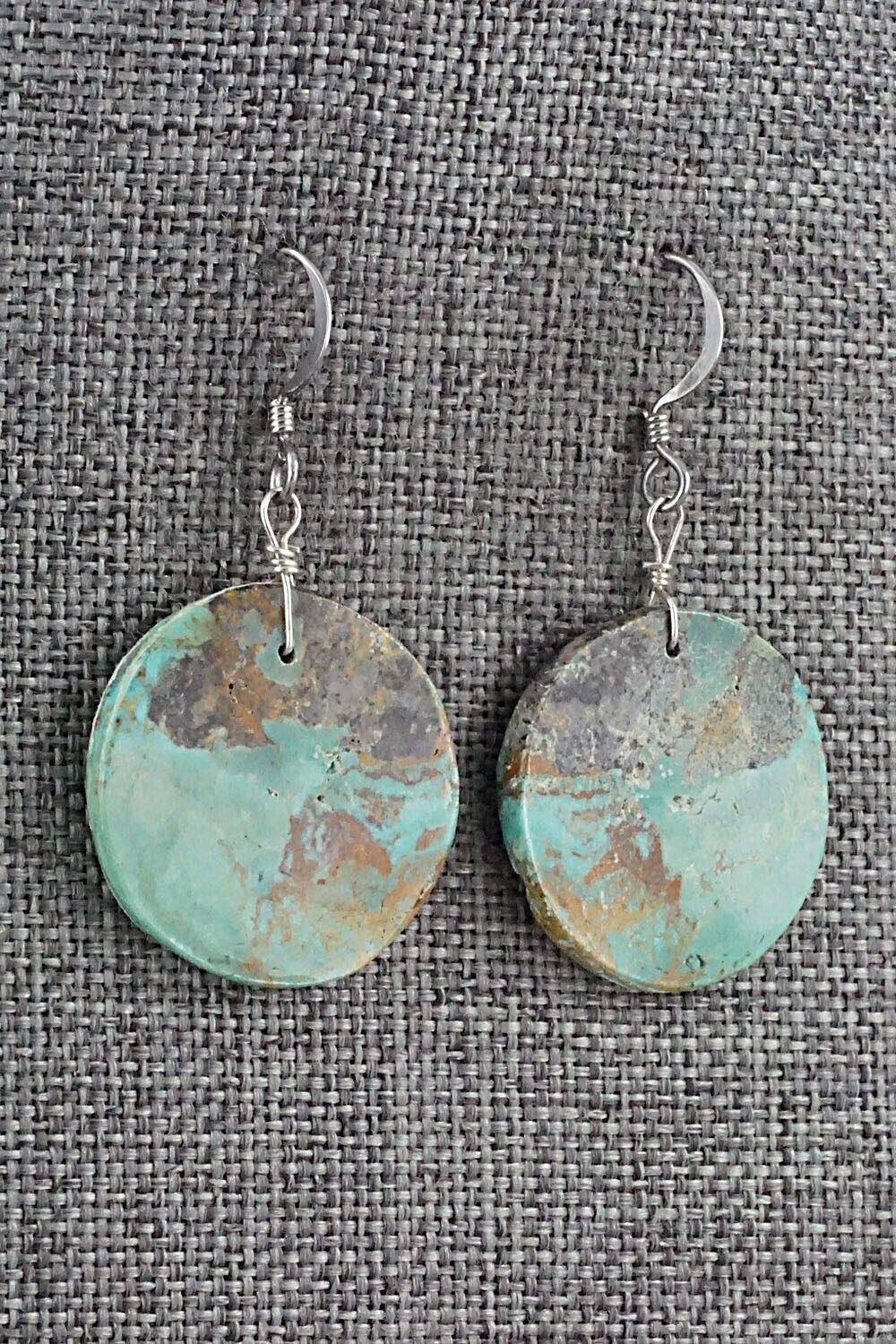 Turquoise & Sterling Silver Earrings - Joe Garcia