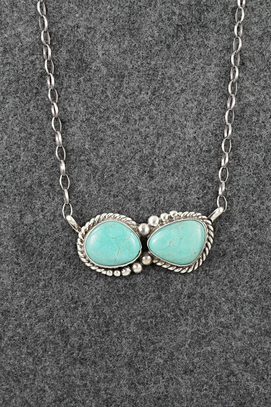 Turquoise & Sterling Silver Necklace - Antwone Brown