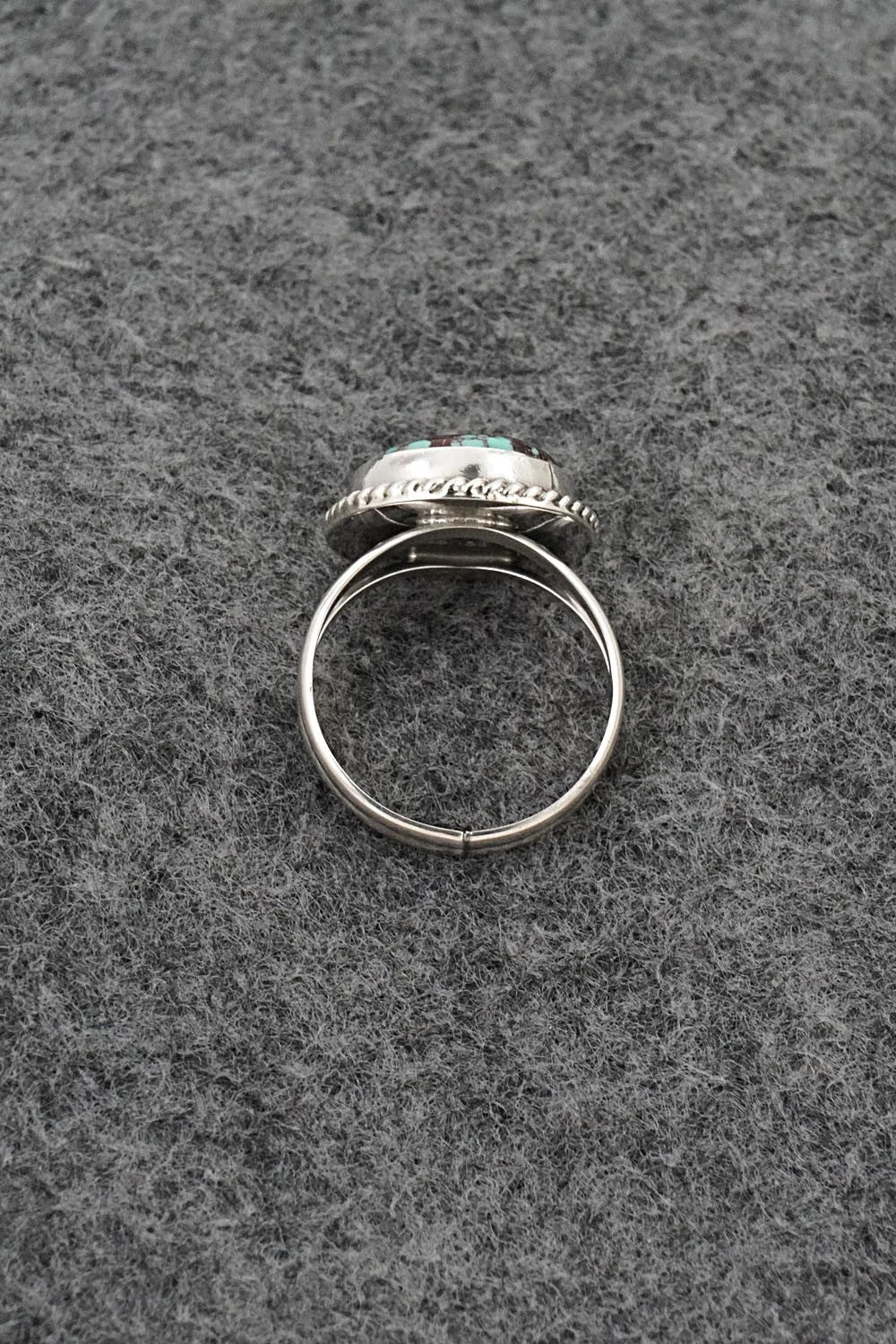 Turquoise & Sterling Silver Ring - Eugene Gruber - Size 6