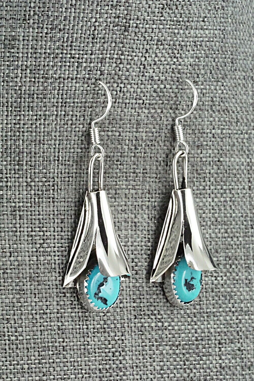 Turquoise & Sterling Silver Squash Blossom Set - Louise Yazzie