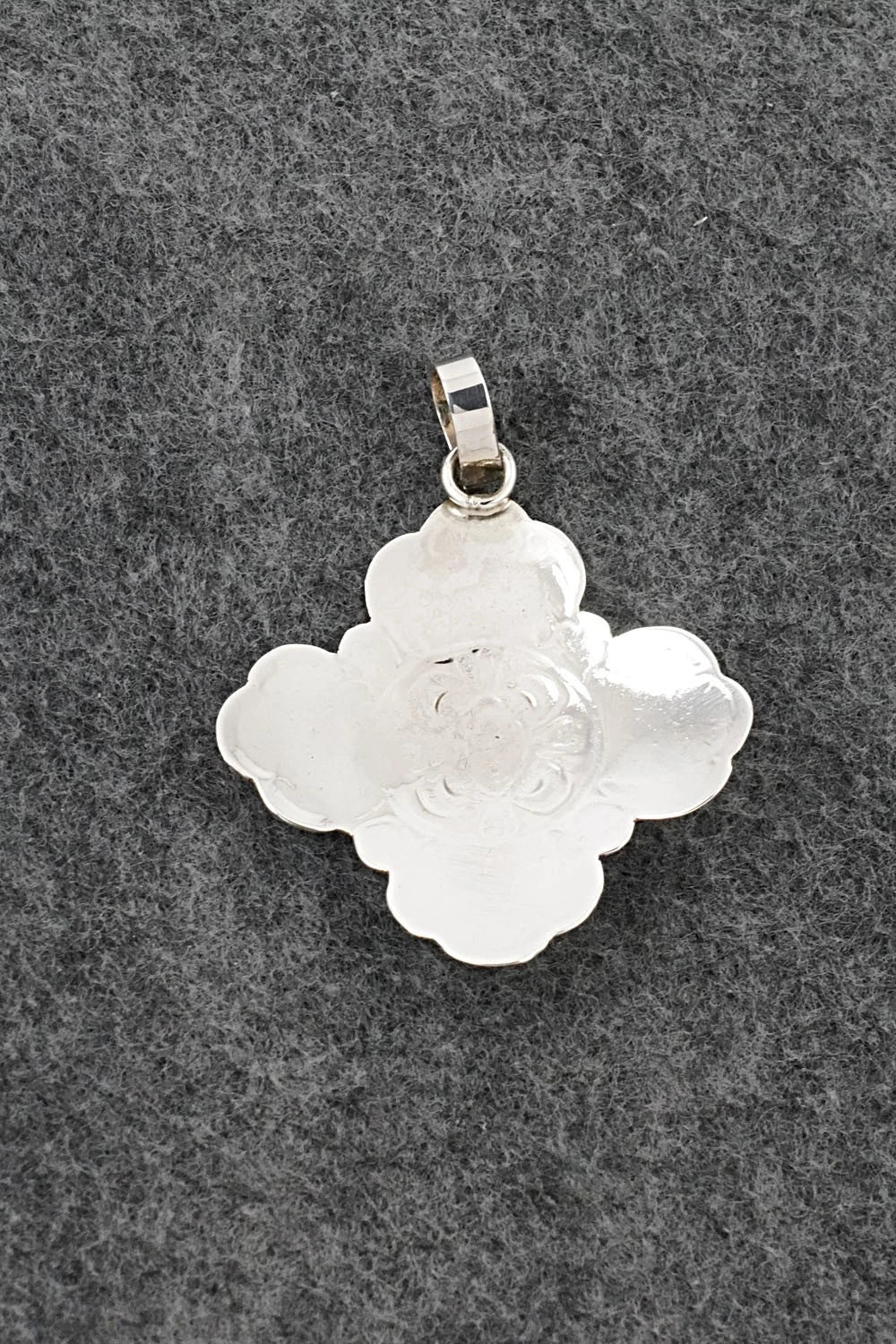Turquoise & Sterling Silver Pendant - Bertha Begay