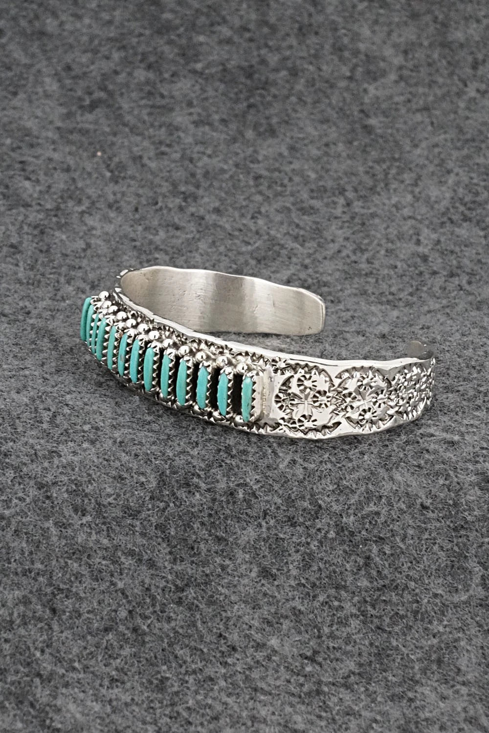 Turquoise & Sterling Silver Bracelet - Murray Hannaweeka