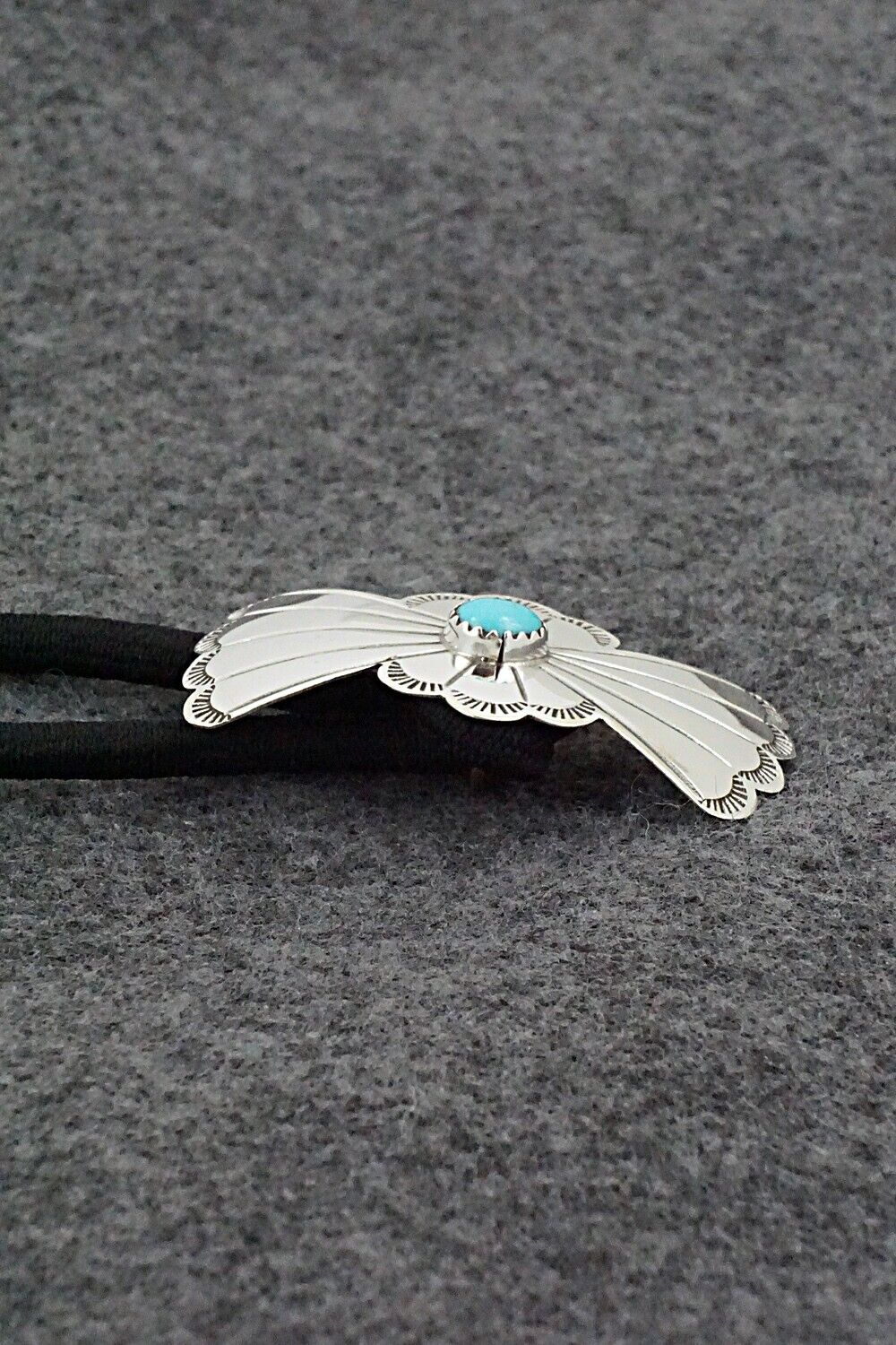 Turquoise & Sterling Silver Hair Tie - Phil Lynn