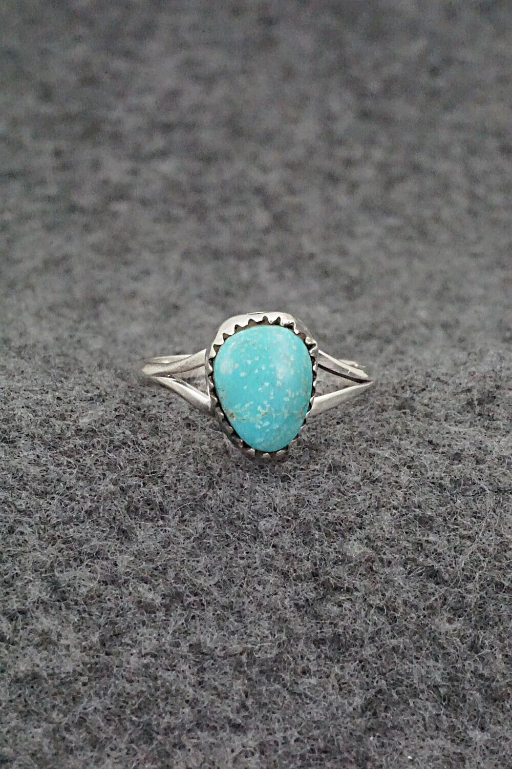 Turquoise & Sterling Silver Ring - Theresa Smith - Size 7