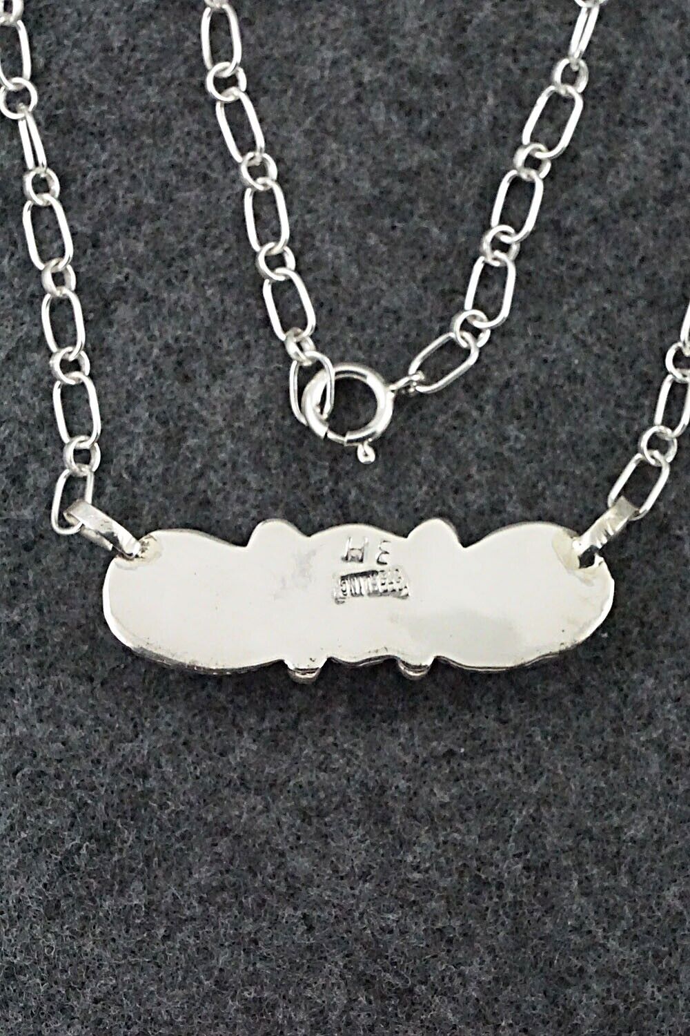 Turquoise & Sterling Silver Necklace - Ernest Hawthorne