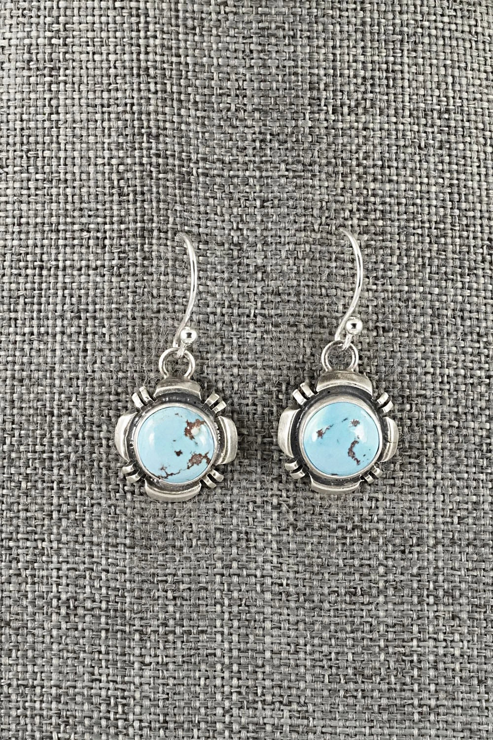 Turquoise & Sterling Silver Squash Blossom Necklace Set - Mark Yazzie