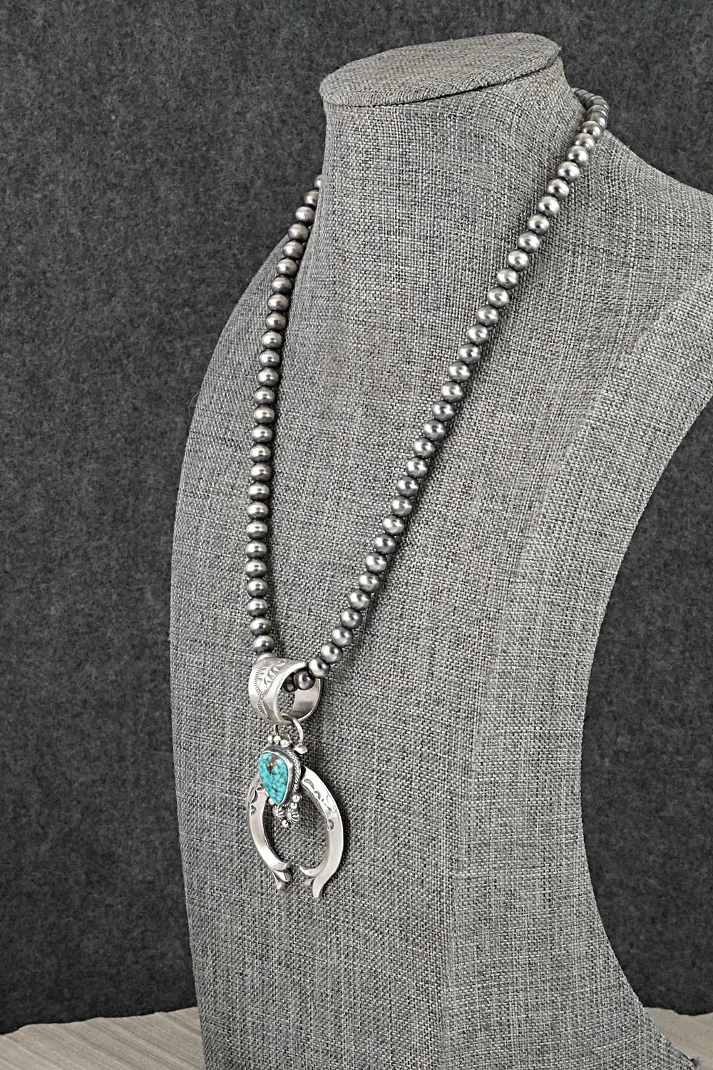 Turquoise & Sterling Silver Necklace - Samuel Yellowhair