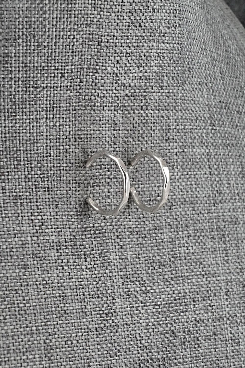 Sterling Silver Hoop Earrings - Elaine Tahe