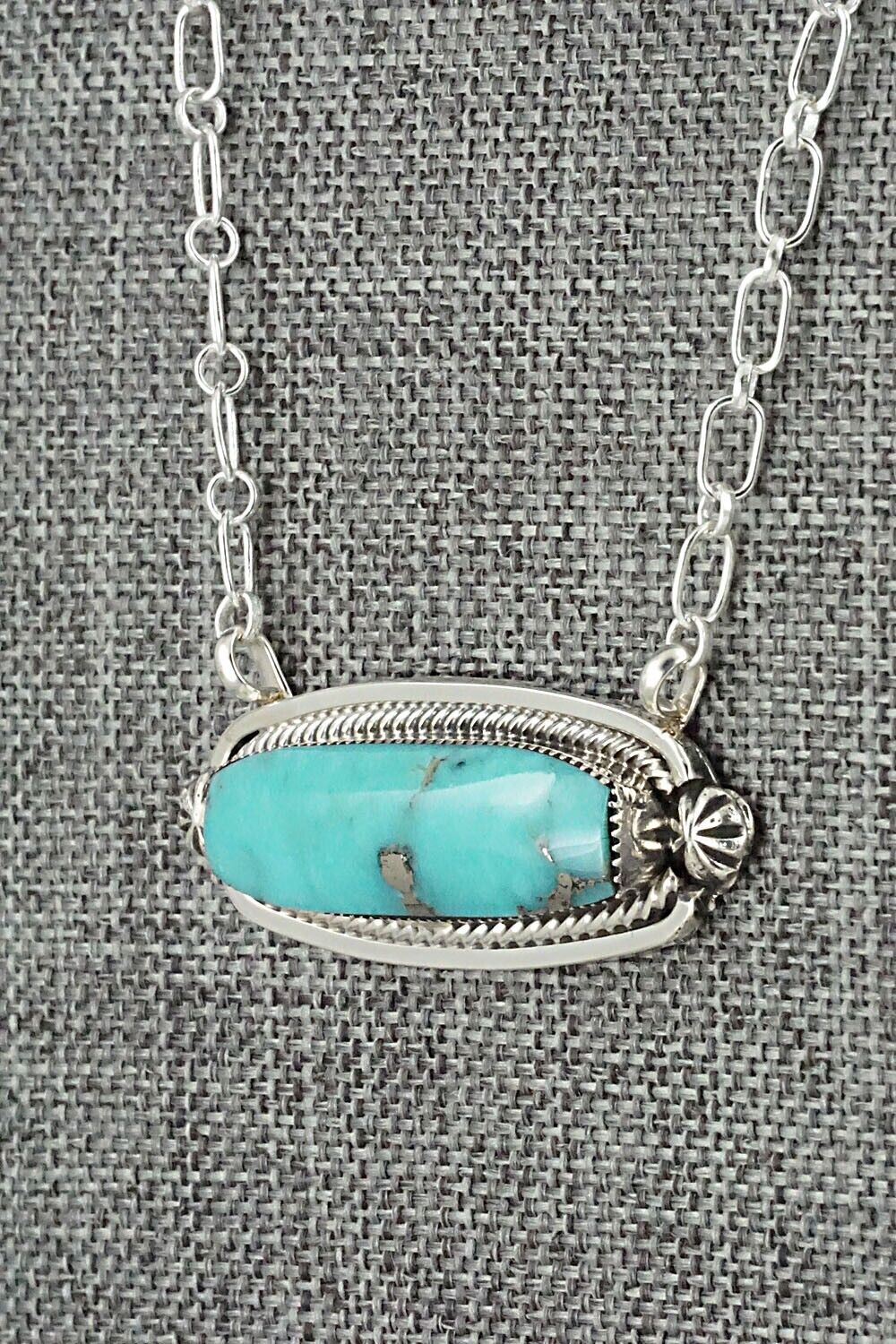 Turquoise & Sterling Silver Necklace - Sadie Jim