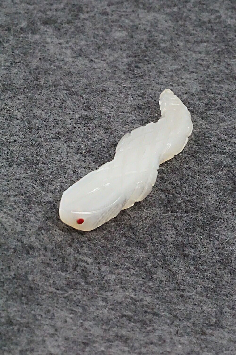 Snake Zuni Fetish Carving - Danny Lonjose